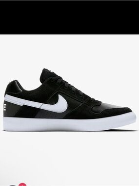 Nike SB Delta Force Shoes Sneakers Vulc Black/White 8.5